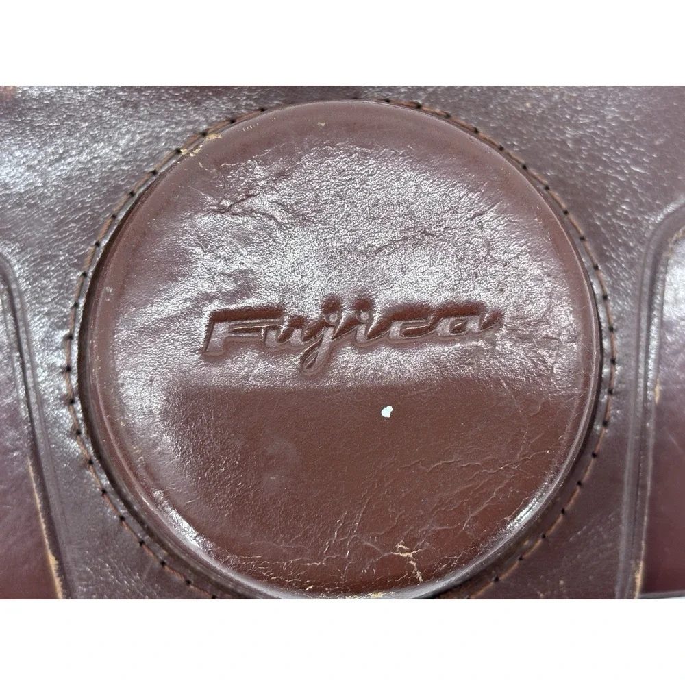 Vintage Fujica 35 Automagic 35mm Film Camera Fujinar-K Lens Leather Case